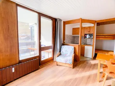 Cuisine ou kitchenette dans l'établissement Résidence Grand Pre - Studio 26-30m² au Lavachet MAE-2274