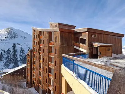 Plan de l'établissement Studio pour 3 au centre d'Arc 2000 avec balcon - FR-1-411-893