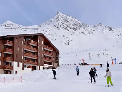 L'établissement Studio chaleureux 2 pers, skis aux pieds, balcon, vue pistes - FR-1-181-2764 en hiver