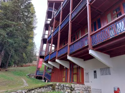 Plan de l'établissement Duplex confortable pour 5 pers avec balcon et WIFI aux Arcs 1800 - FR-1-411-923