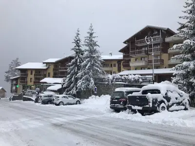 L'établissement Charmant T2 de 28 m² pour 6 pers. au pied des pistes avec terrasse - Plan Peisey - FR-1-757-100 en hiver