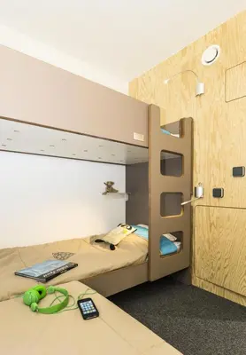 Un ou plusieurs lits dans un hébergement de l'établissement Résidence Lauzieres - Appartement 3 pèces 7 personnes pied des pistes MAE-4734