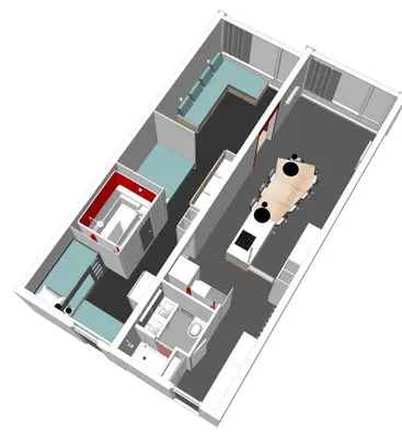 Plan de l'établissement Résidence Lauzieres - Appartement 3 pèces 7 personnes pied des pistes MAE-4764
