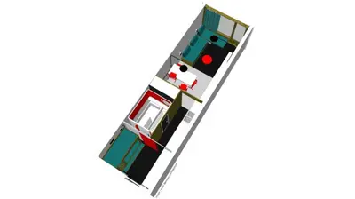 Plan de l'établissement Résidence Lauzieres - Studio 5 personnes pied des pistes MAE-5334
