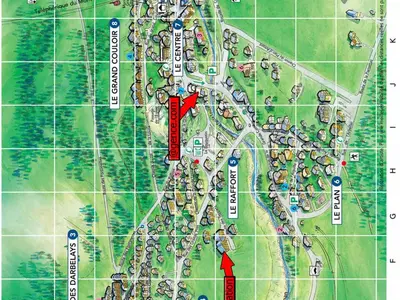 Plan de l'établissement Charmant duplex rénové, terrasse sud, 2 chambres, près des commerces - FR-1-464-240