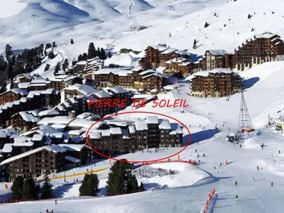 L'établissement Studio-cabine rénové 4 pers, balcon, Belle Plagne - FR-1-455-264 en hiver