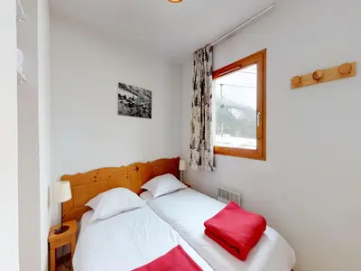 Un ou plusieurs lits dans un hébergement de l'établissement Apartment for 6 people in Val Cenis