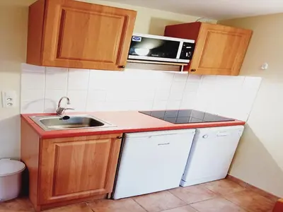 Cuisine ou kitchenette dans l'établissement Apartment with balcony for 6 people