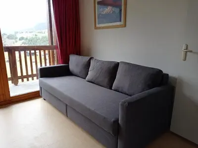 Coin salon dans l'établissement Balcons B 037 - PARC NAT VANOISE appart 6 pers