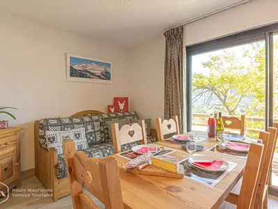 Plan de l'établissement Aussois : Appartement 2 pièces, terrasse, 6 pers, animaux admis, WIFI - FR-1-840-10