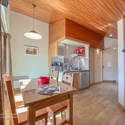Studio 4 pers avec terrasse et WIFI à Aussois - FR-1-840-30