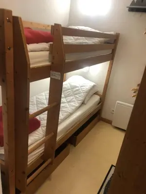 Un ou plusieurs lits dans un hébergement de l'établissement Balcons B 011 - PARC NAT VANOISE appart 6 pers