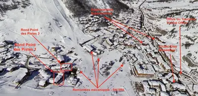 L'établissement Résidence Rond Point Des Pistes - Appartement entièrement rénové Ski aux pieds Balcon MAE-3093 en hiver