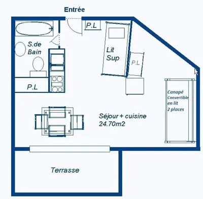 Plan de l'établissement Les Chalets De La Pyramide - CH8 - LES CHALETS DE LA PYRAMIDE MAE-0893
