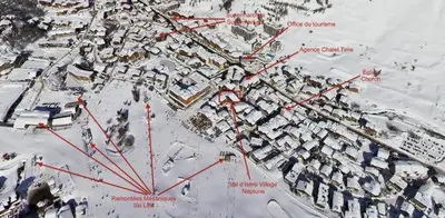 L'établissement Résidence Val D'isere Village - Appartement entièrement rénové, au pied des pistes MAE-3323 en hiver