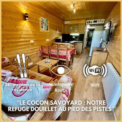 Plan de l'établissement Le Cocon Savoyard - Ménage inclus - Arc 2000 - Ski IN-OUT - Conciergerie du Varet