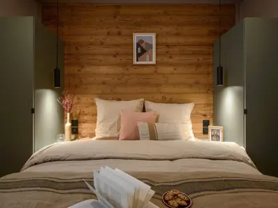 Plan de l'établissement Chalet confortable 4 pers, vue montagne, terrasse - FR-1-840-55