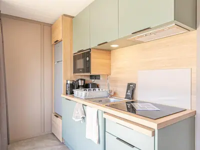 Plan de l'établissement Chalet 4 pers près des remontées, vue montagne - FR-1-840-56