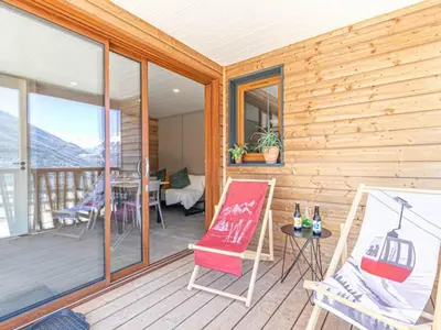 Plan de l'établissement Chalet 4 pers près des remontées, vue montagne - FR-1-840-56