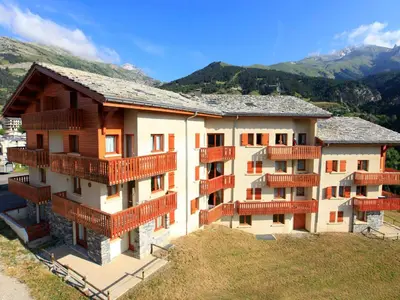 Plan de l'établissement Aussois : Appartement 4 pers, 28m², balcon vue montagne - FR-1-508B-55