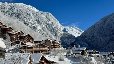 Vue générale sur la montagne ou vue sur la montagne depuis l'appartement