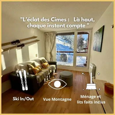 Plan de l'établissement L'éclat des Cîmes - Ménage inclus et lits faits - Arc 2000 - Ski IN-OUT - La conciergerie du Varet