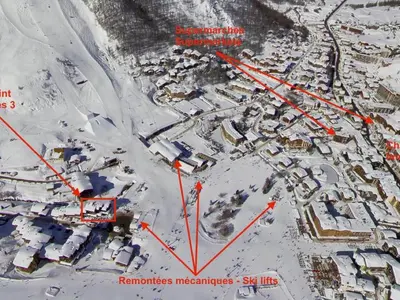 L'établissement Appartement ski aux pieds, 3 chambres, balcon, parking inclus - FR-1-862-6 en hiver