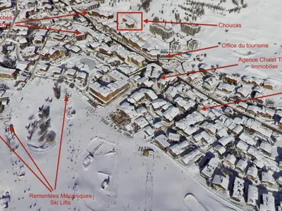 L'établissement Appartement calme au centre, 4 pers, balcon, parking, Val d'Isère - FR-1-862-52 en hiver