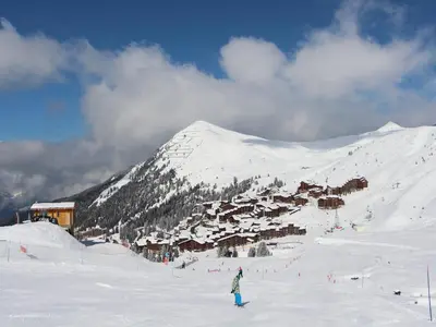 L'établissement Studio central avec balcon à Belle Plagne, 4 pers - FR-1-455-289 en hiver