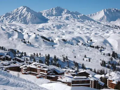 L'établissement Charmant 2 pièces sur pistes, balcon sud, animaux admis, Wi-Fi - FR-1-455-1 en hiver