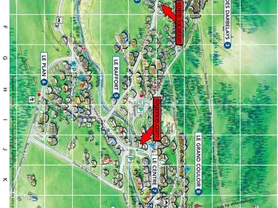 Plan de l'établissement Beau 2 pièces neuf dans chalet à Pralognan - 4 pers - FR-1-464-142