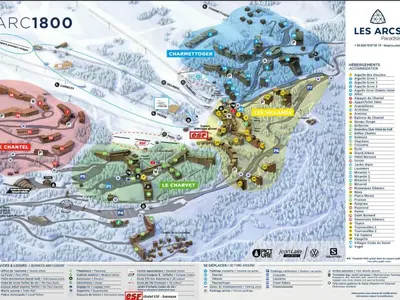 Plan de l'établissement Studio cosy pour 2 aux Arcs 1800 avec Wifi - FR-1-411-293