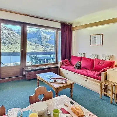 Studio 4 pers à Tignes ski aux pieds proche des commerces - FR-1-411-440