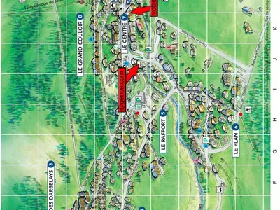 Plan de l'établissement Studio au centre avec parking, 3ème étage, 4 pers - FR-1-464-151