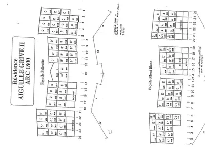 Plan de l'établissement Duplex 2 pièces pour 5 pers, proche pistes, Arc 1800, animaux admis - FR-1-411-286