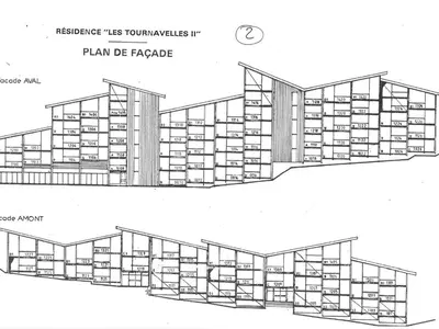 Plan de l'établissement Appartement 2 pièces, 5 pers, animaux admis, Wi-Fi, Arc 1800 - FR-1-411-101