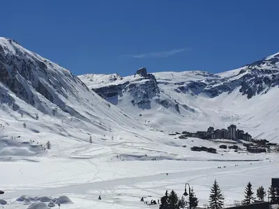 L'établissement Appartement dernier étage Tignes Le Lac, 5 pièces, 8-10 pers, balcon sud, TV BOSE - FR-1-641-81 en hiver