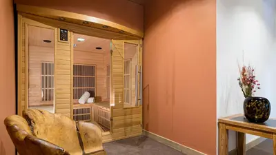 Coin salon dans l'établissement Chalet Hugo by Les Etincelles