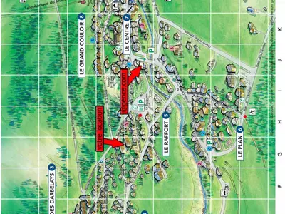 Plan de l'établissement Appartement 3 pièces, 6 pers., proche centre et pistes - FR-1-464-197