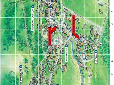 Plan de l'établissement Appartement cosy proche centre 4 pers, balcon lumineux - FR-1-464-200