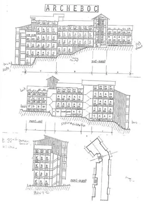 Plan de l'établissement Résidence Archeboc - Appartement en duplex pour 6 personnes à Arc 1800 proche des pistes dans le village de Charmettoger MAE-2694