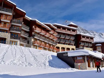 L'établissement Appartement fonctionnel de 2 pièces avec balcon et casier à ski - FR-1-181-2155 en hiver