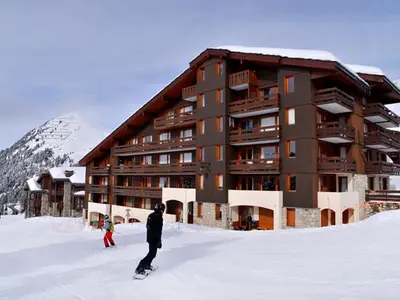L'établissement Appartement spacieux 5 pers · Skis aux pieds · Balcon vue pistes - FR-1-181-2180 en hiver