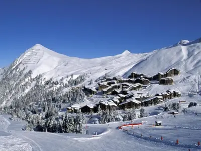 L'établissement Studio fonctionnel au pied des pistes avec balcon - FR-1-181-2161 en hiver
