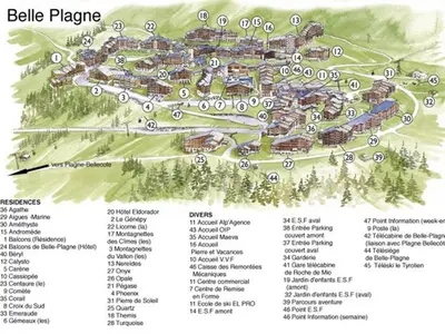Plan de l'établissement Appartement confortable 5 pers au pied des pistes - FR-1-181-2055