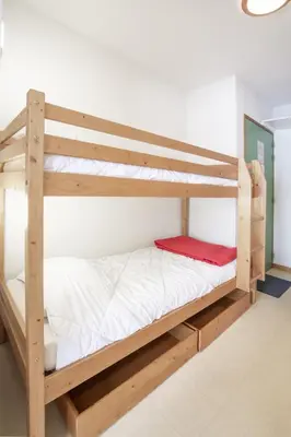 Un ou plusieurs lits dans un hébergement de l'établissement Balcons H 024 - PARC NAT VANOISE appart 6 pers