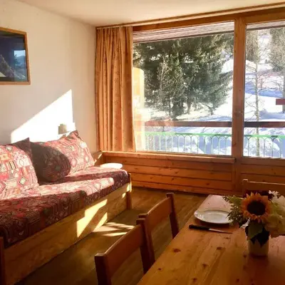 Studio au ski avec balcon et WiFi gratuit - FR-1-346-481