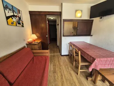 Coin salon dans l'établissement Résidence Hameau Du Borsat 1& 2 - Appartement résidence Hameau du Borsat MAE-7524