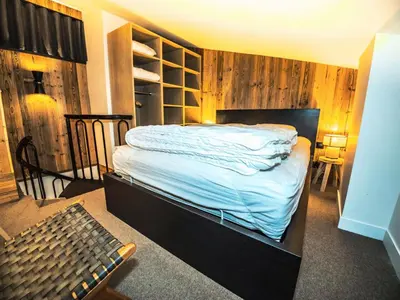 Un ou plusieurs lits dans un hébergement de l'établissement Résidence Hameau De Toviere - Duplex rénové·Proche pistes et commerces·Balcon MAE-2424