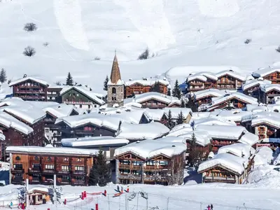 L'établissement Appartement avec wifi et parking, skis aux pieds, animaux acceptés à Val-d'Isère - FR-1-694-207 en hiver